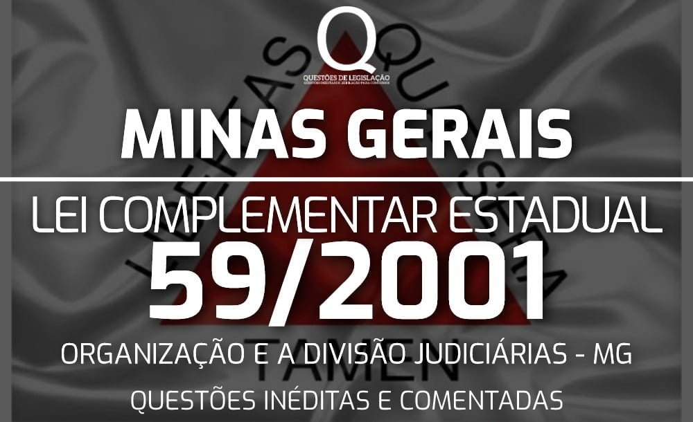 Questões Lei Complementar Estadual 59/2001